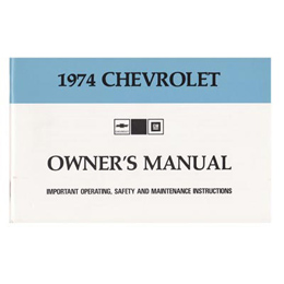 1974 OWNERS MANUAL (ea)