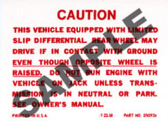 1959-71 POSITIVE TRACTION DECAL