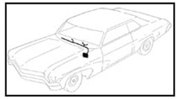 1965 DASH HARNESS, COLUMN SHIFT MAN. TRANS., W/ WARNING LIGHTS AND UNDER DASH COURTESY LIGHTS