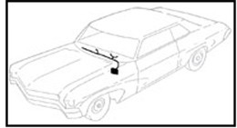 1965 DASH HARNESS, COLUMN SHIFT AUTO. TRANS., WITH WARNING LIGHTS AND A/C