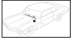 1965 DASH HARNESS, COLUMN SHIFT AUTO. TRANS., WITH WARNING LIGHTS AND A/C