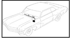 1965 DASH HARNESS, COLUMN SHIFT AUTO. TRANS., WITH WARNING LIGHTS AND A/C