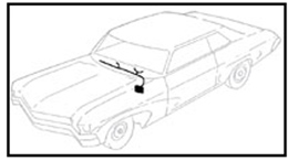 1965 DASH HARNESS, CONSOLE SHIFT MAN. TRANS., W/ FACTORY GAUGES, A/C, AND UNDER DASH COURTESY LIGHTS