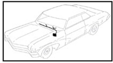 1965 DASH HARNESS, CONSOLE SHIFT MAN. TRANS., W/ FACTORY GAUGES, A/C, AND UNDER DASH COURTESY LIGHTS