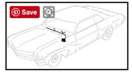 1966 DASH  HARNESS, column shift auto. trans., with warning lights and A/C