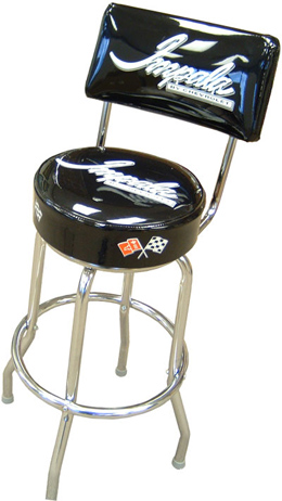 IMPALA COUNTER STOOL W/SWIVEL BASE & BACKREST 44X14