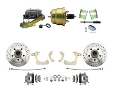 1959-1964 GM Full Size Power Disc Brake Conversion Kit w/ Drilled/ Slotted Rotors