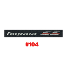 CARPET FLOOR MATS, W/IMPALA SS LOGO, AQUA TUX (set)	