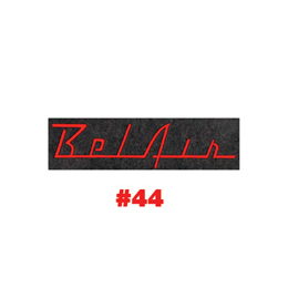 CARPET FLOOR MATS, W/BELAIR LOGO, RED TUX (set)	