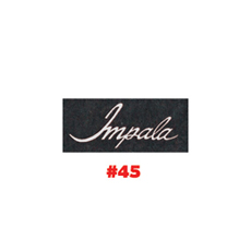 CARPET FLOOR MATS, W/IMPALA LOGO, GRAY