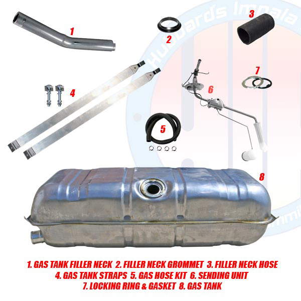 1964 GAS TANK KIT 327 (set)